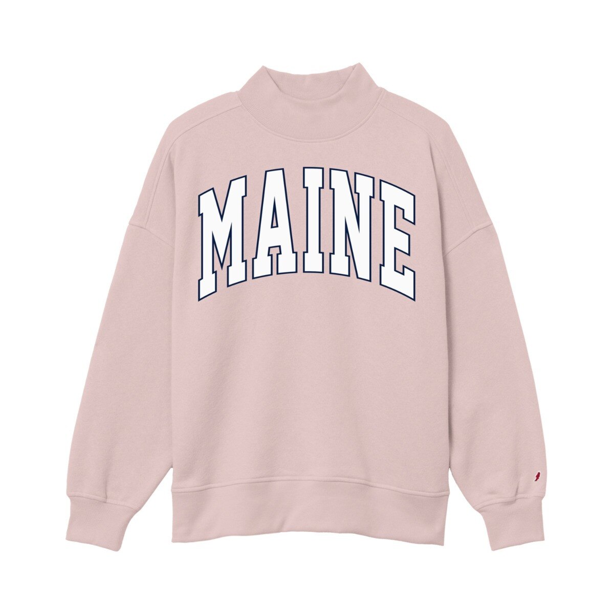 Women's Arched Maine Mock Neck Crewneck